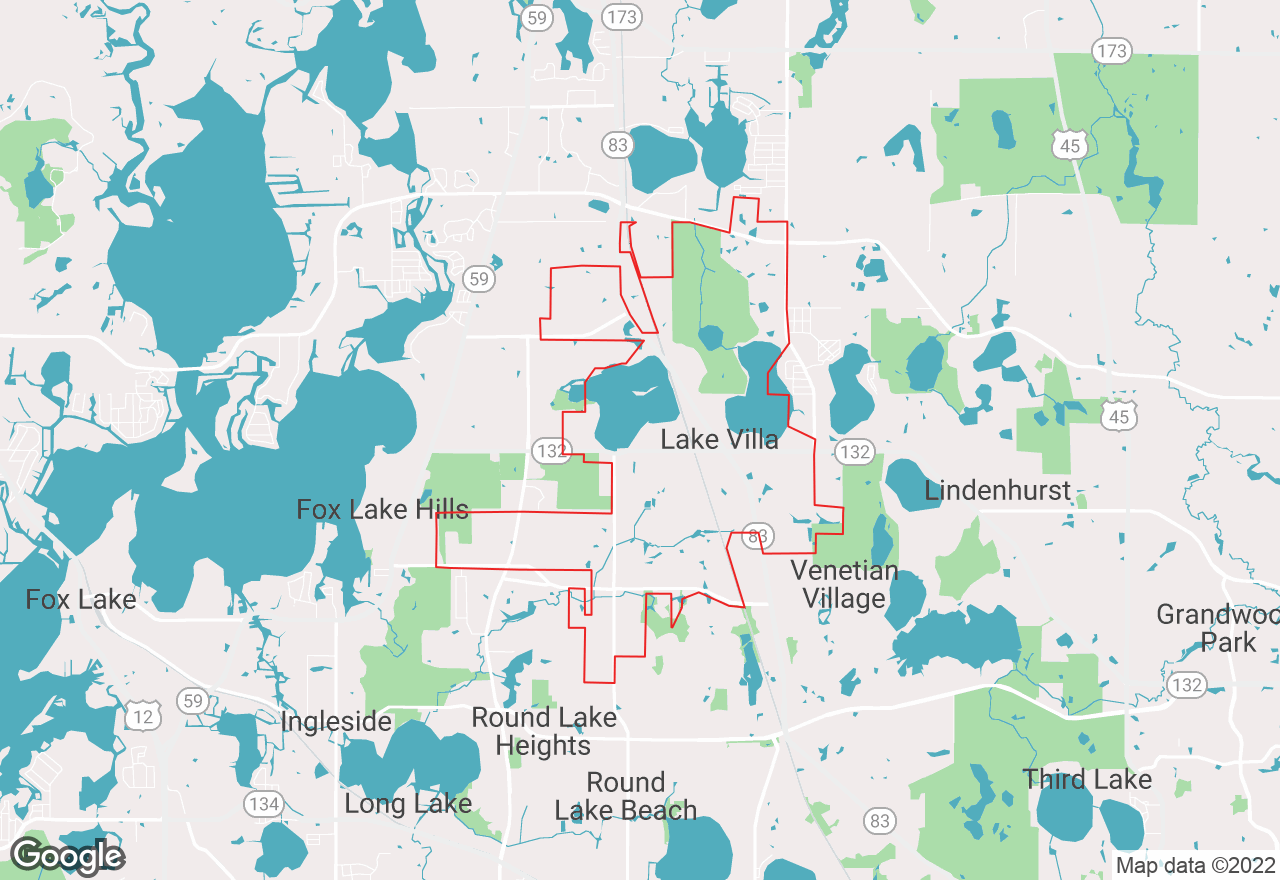 Lake Villa map