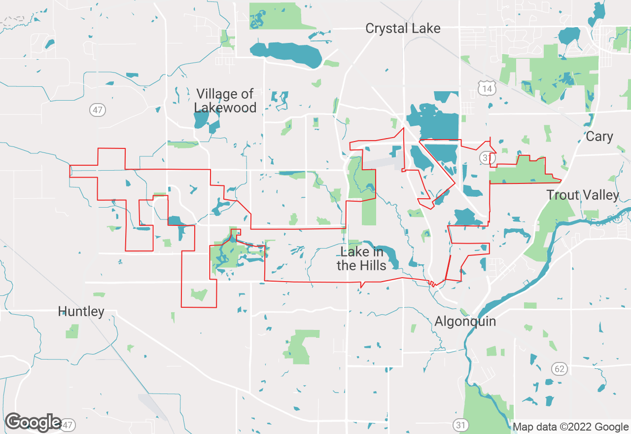 Lake In The Hills map