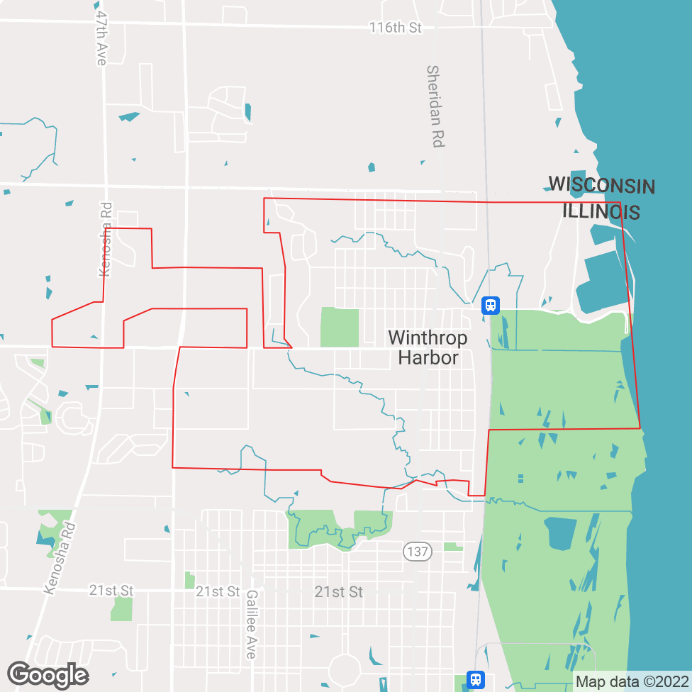 Winthrop Harbor map