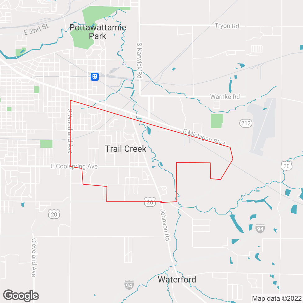 Trail Creek map