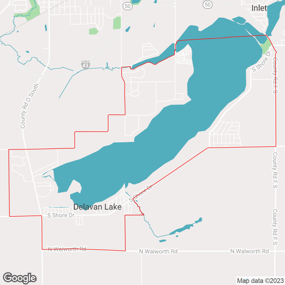 Delavan Lake map