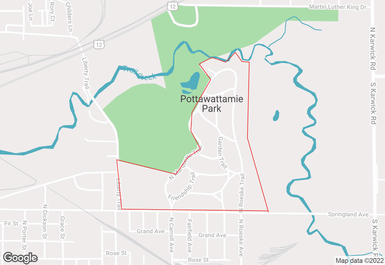 Pottawattamie Park map