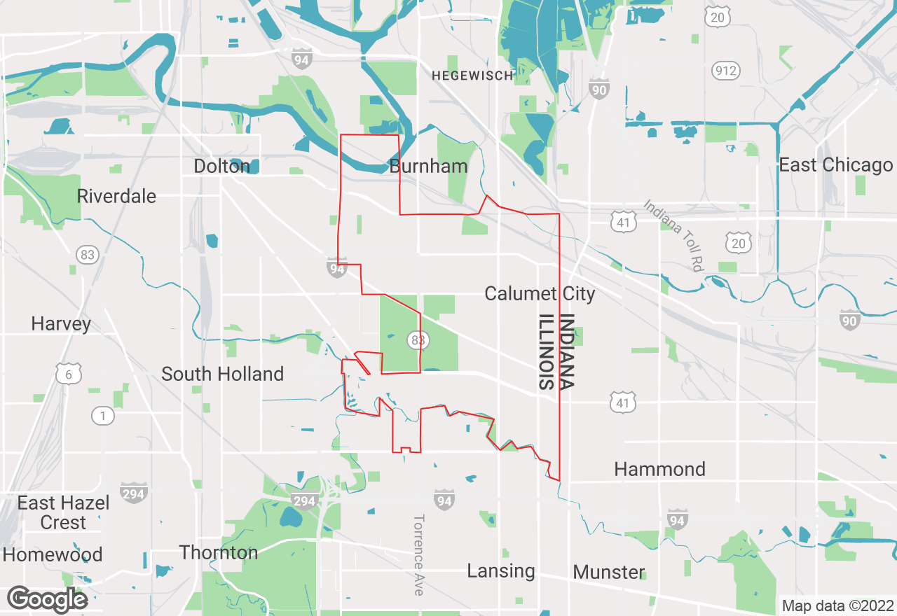 Calumet City map