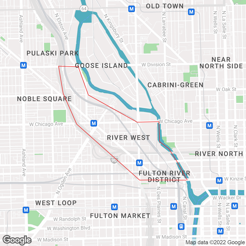 River West map