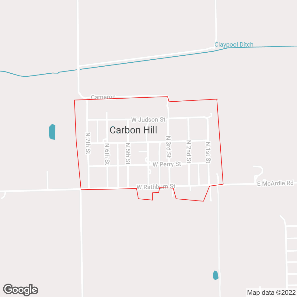 Carbon Hill map