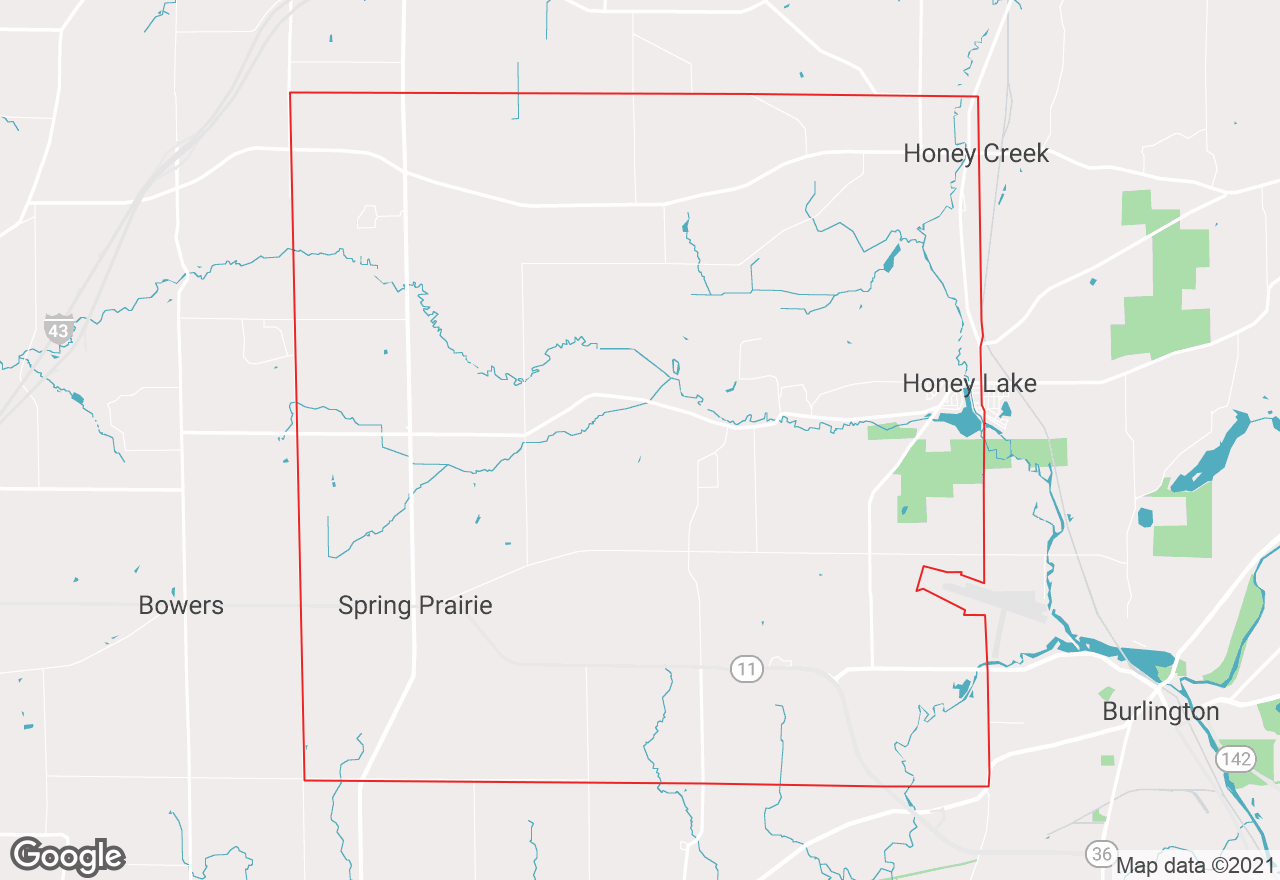 Spring Prairie map