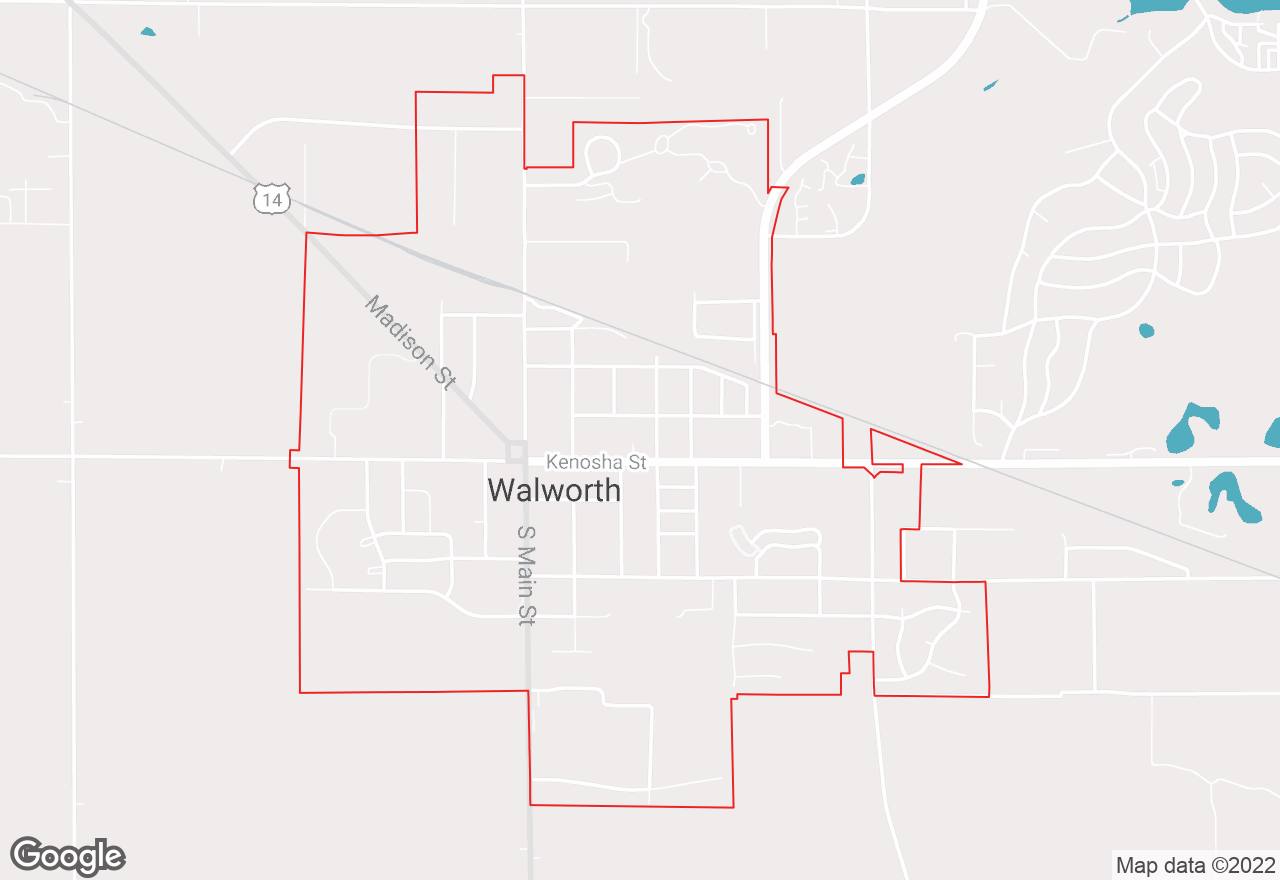 Walworth map