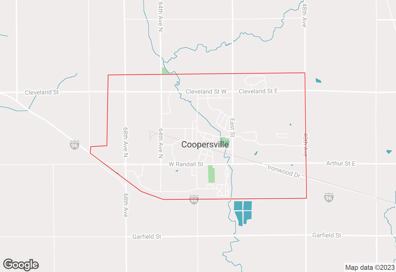 Coopersville map