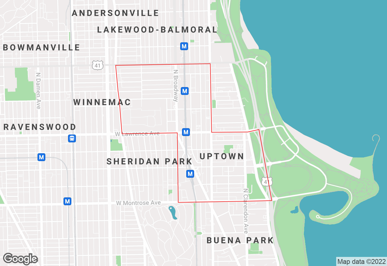 Uptown map