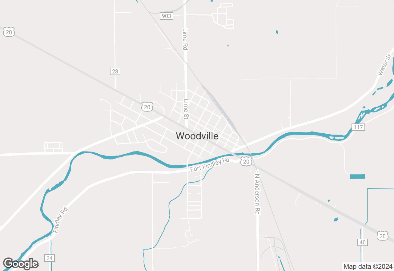 Woodville map