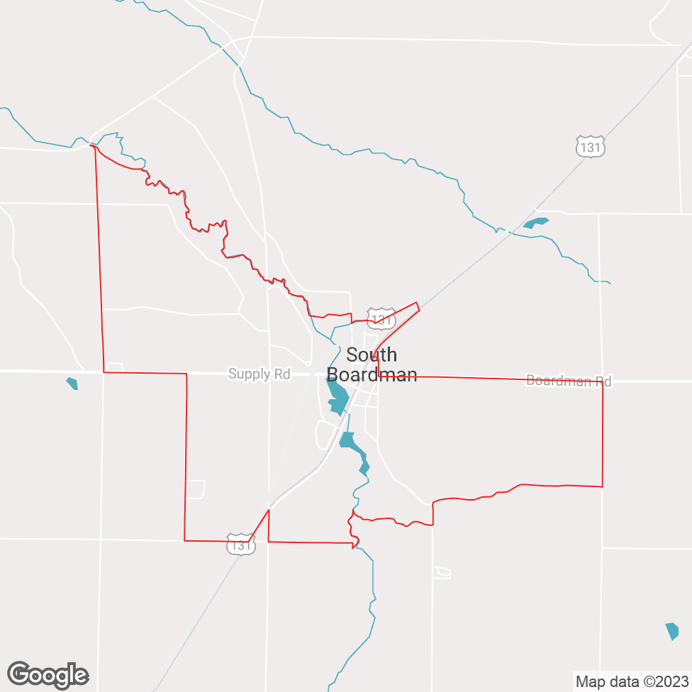 South Boardman map