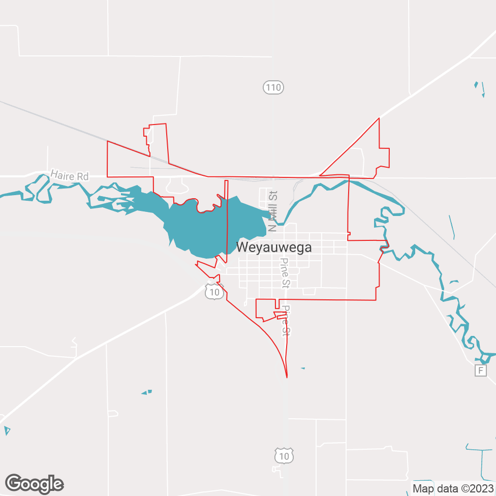 Weyauwega map