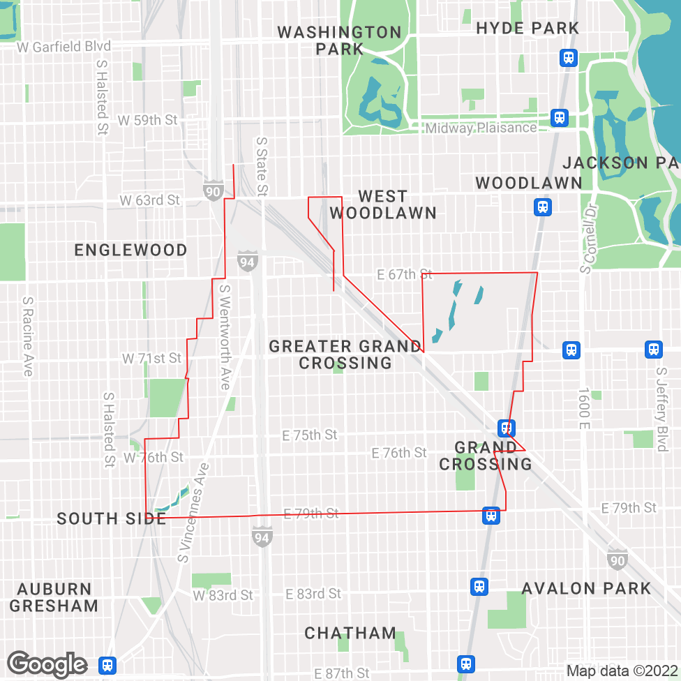 Greater Grand Crossing map