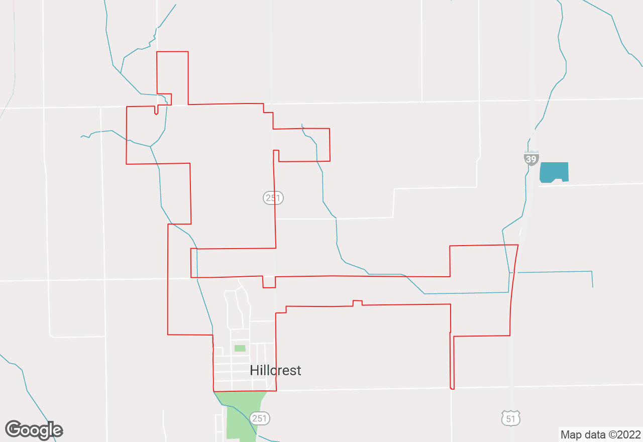 Hillcrest map