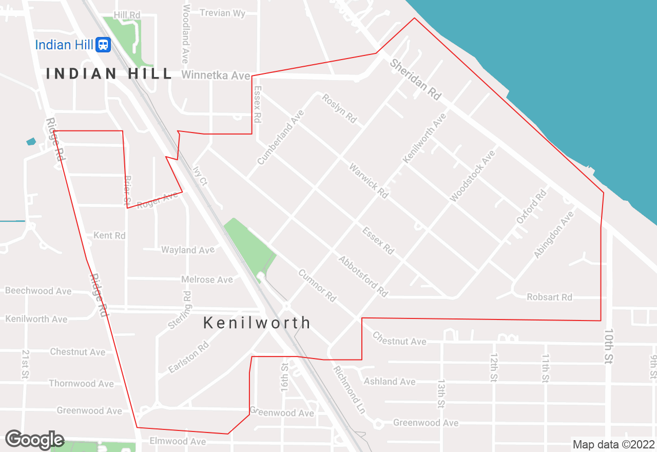 Kenilworth map