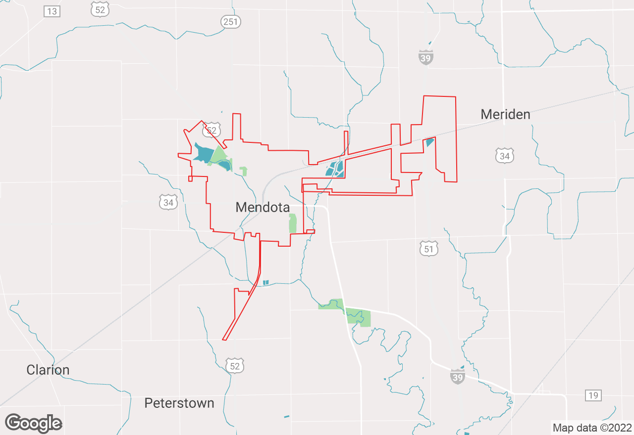 Mendota map