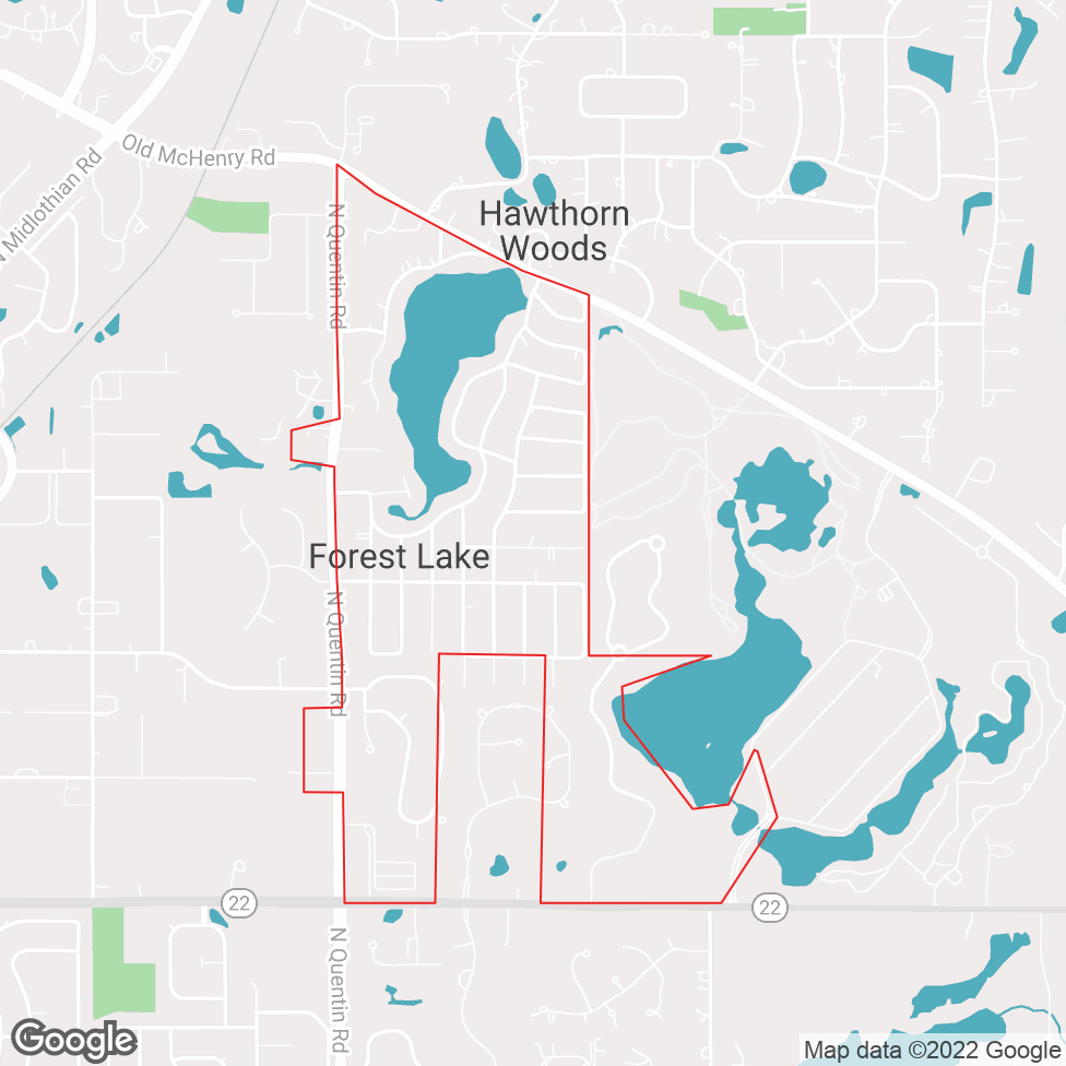 Forest Lake map