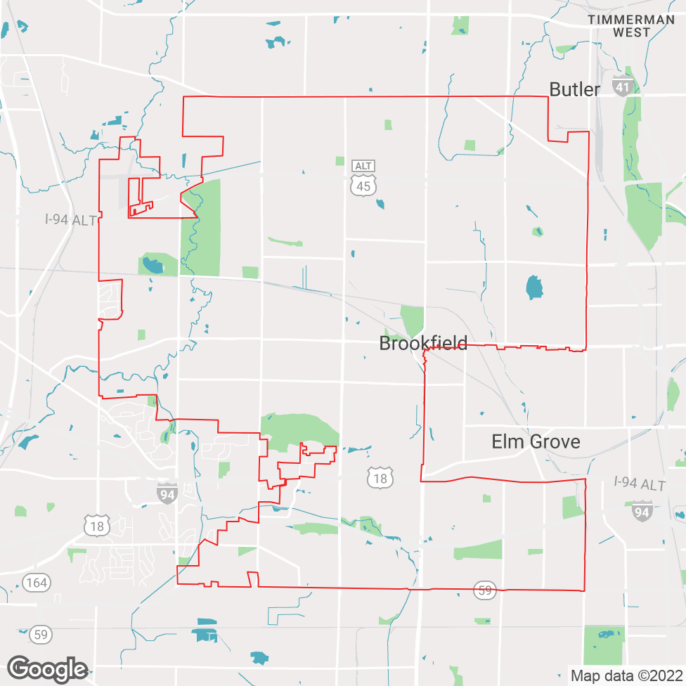 Brookfield map