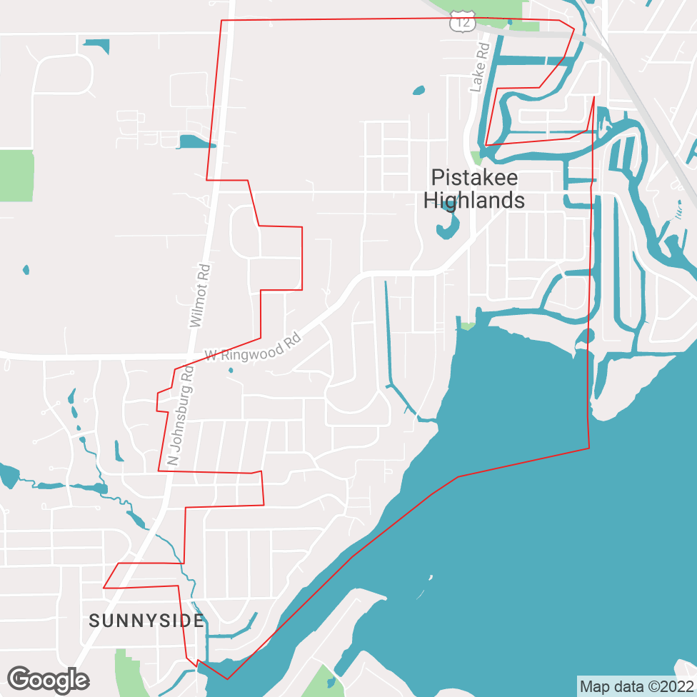 Pistakee Highlands map