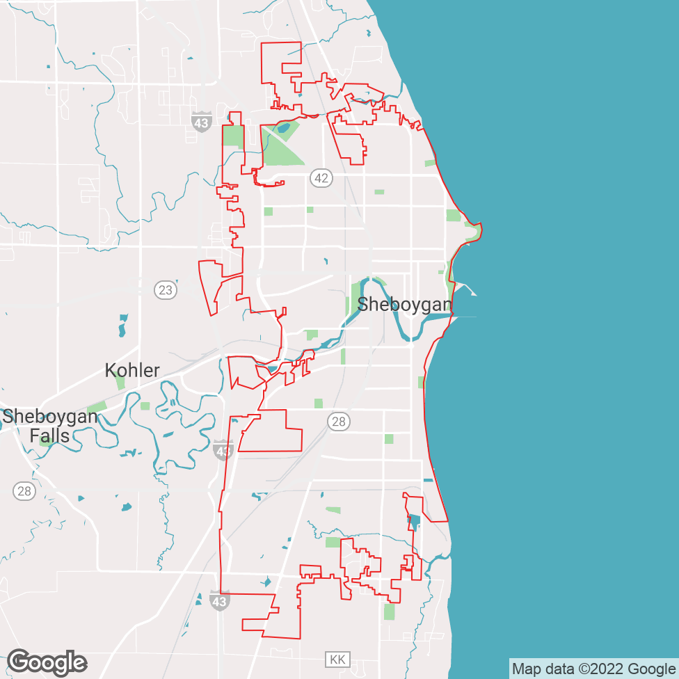 Sheboygan map