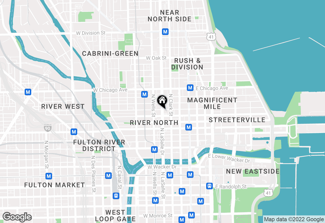 Map of 61 W. Erie