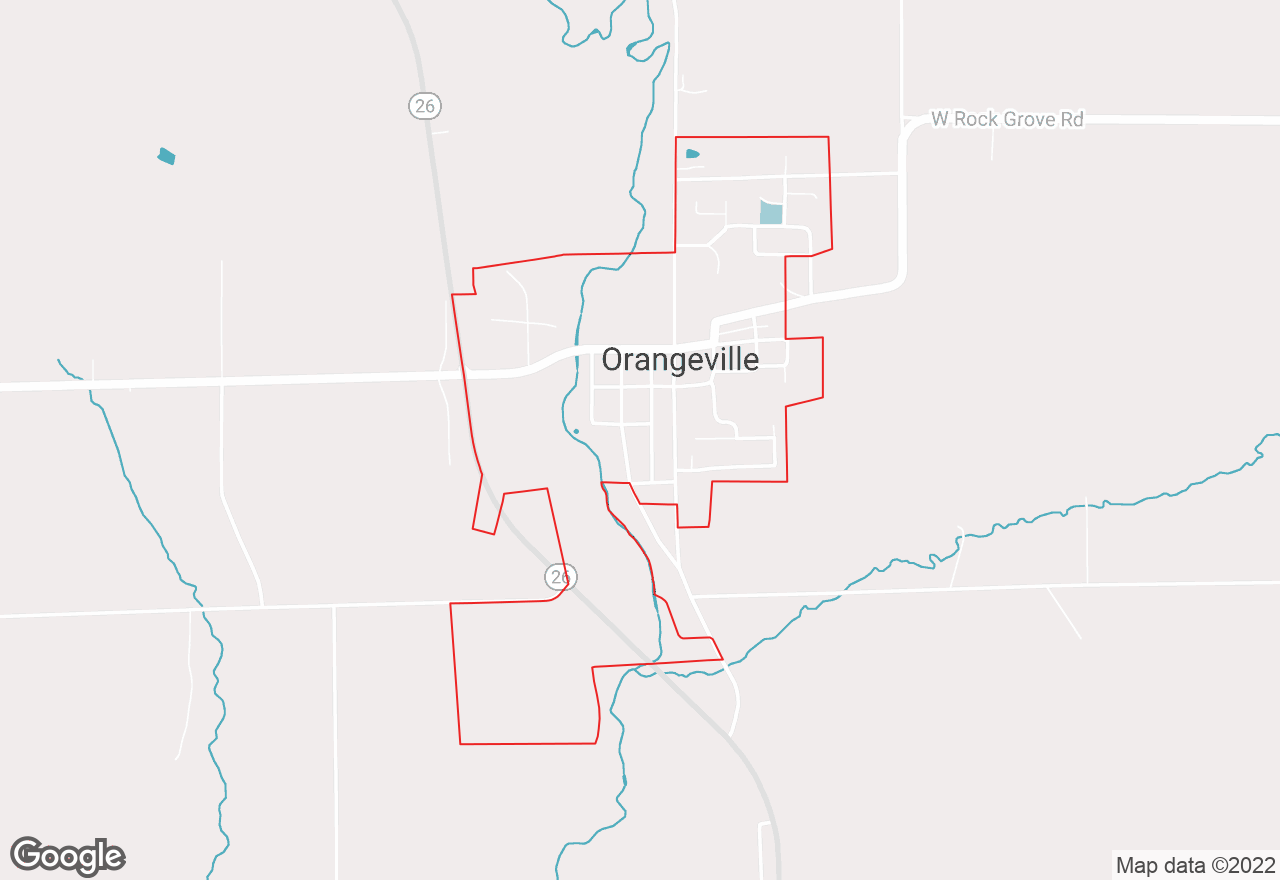 Orangeville map