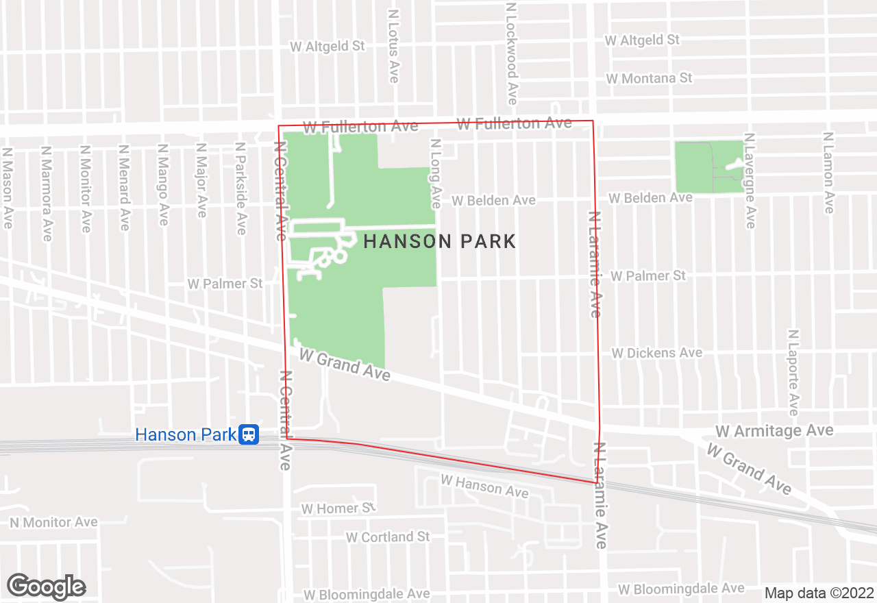 Hanson Park map