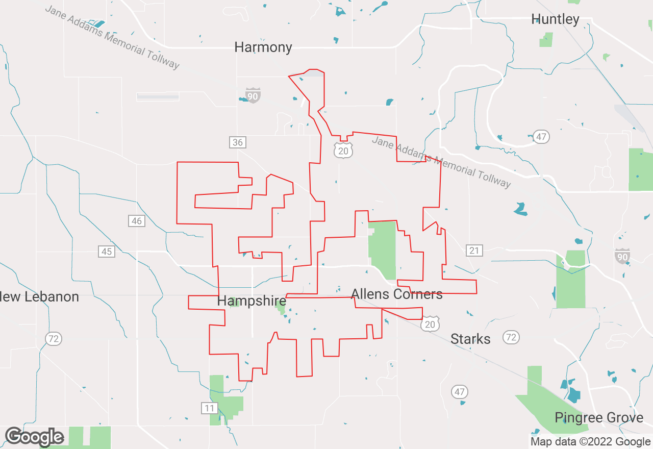 Hampshire map