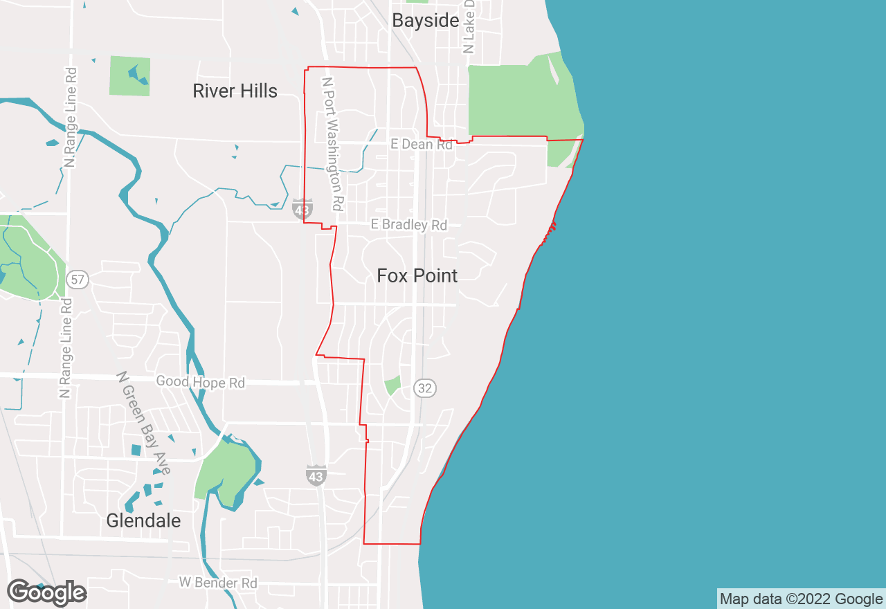 Fox Point map