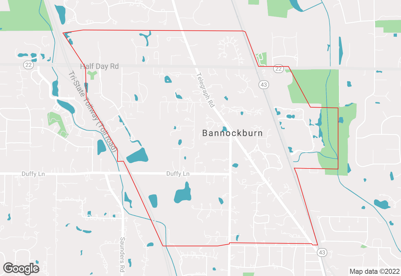 Bannockburn map