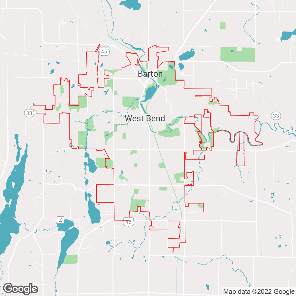 West Bend map