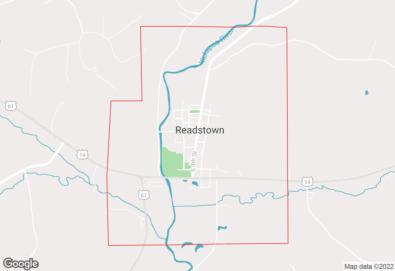 Readstown map