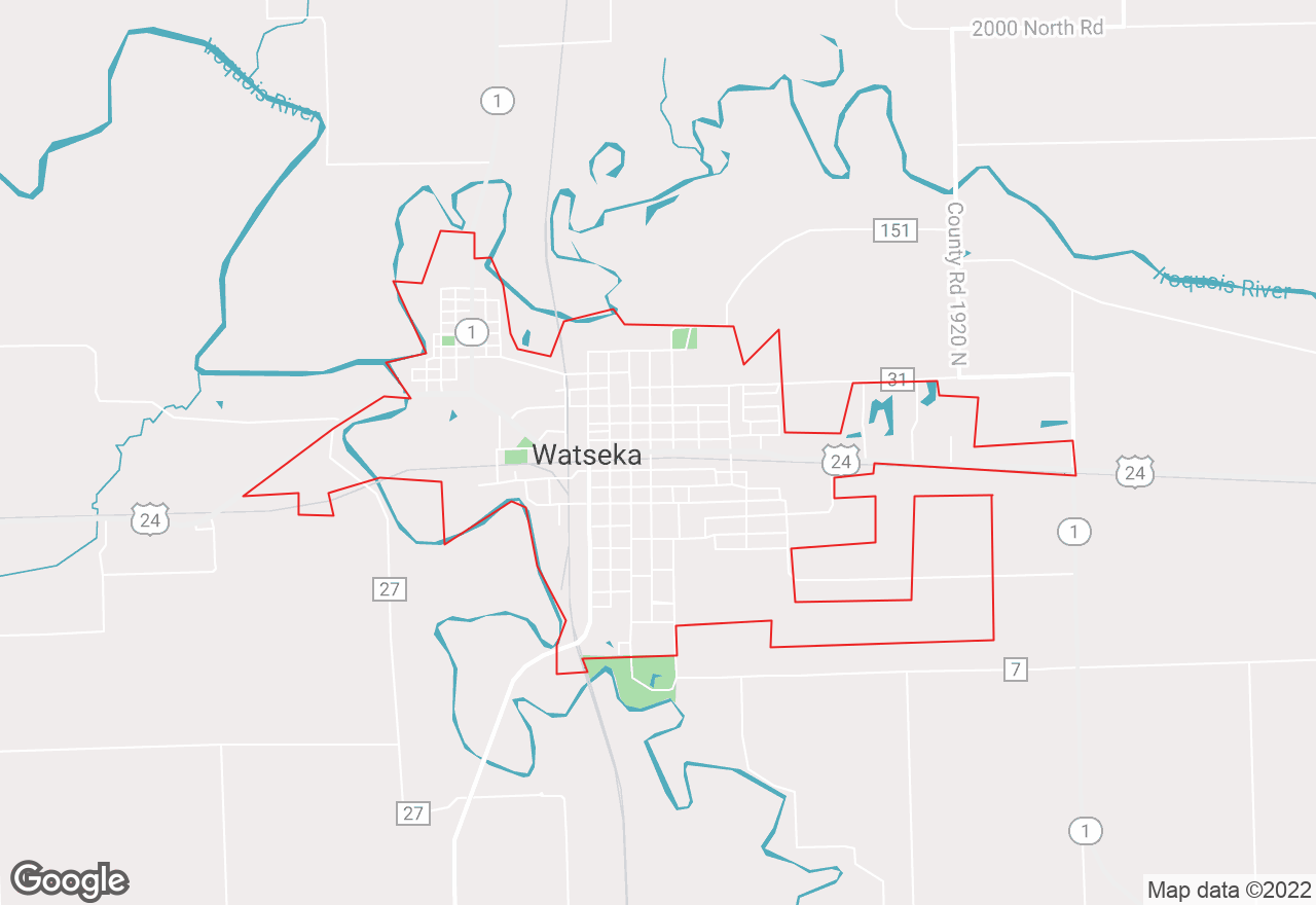 Watseka map