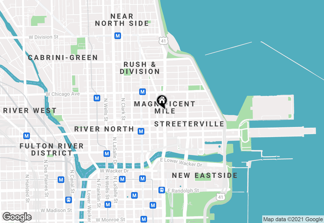 Map of 118 E. Erie St. 