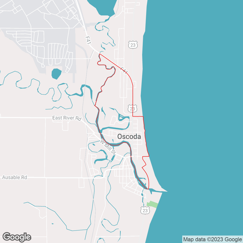 Oscoda map