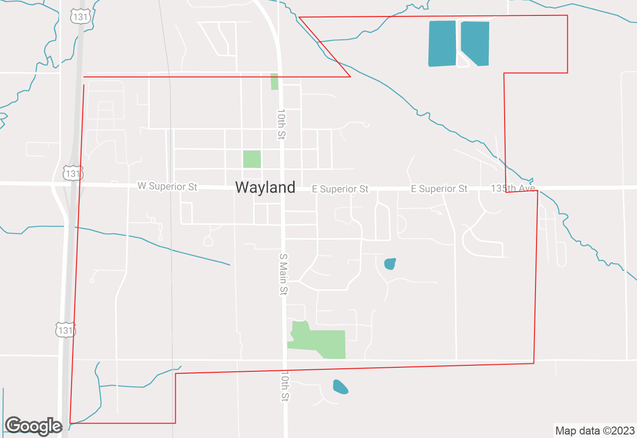 Wayland map