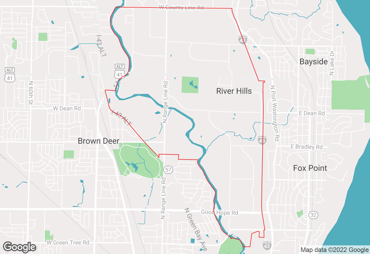 River Hills map