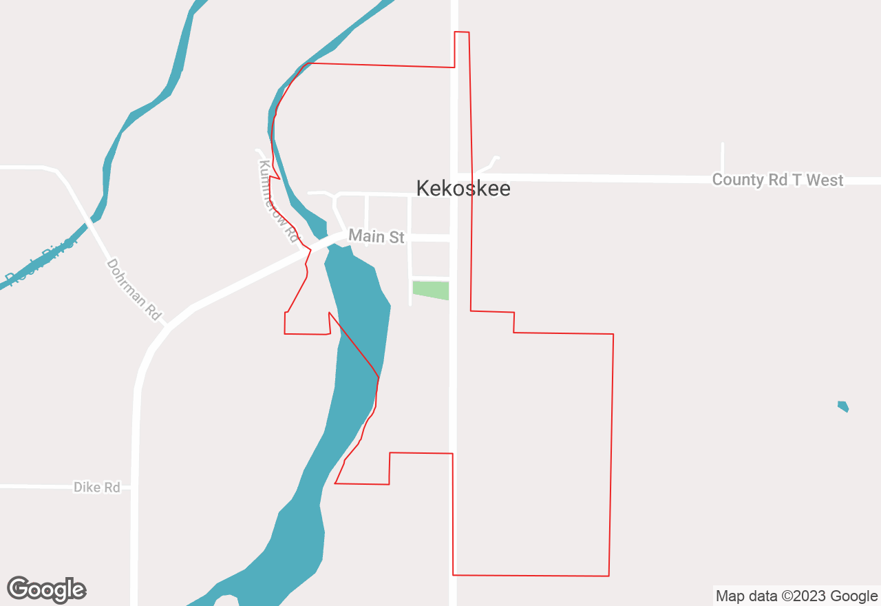 Kekoskee map