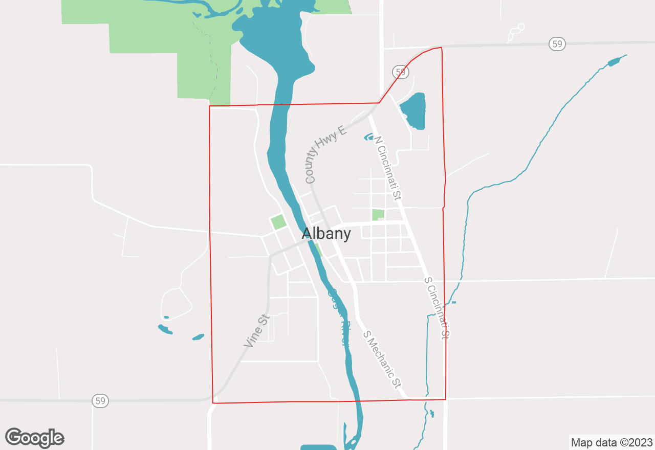 Albany map