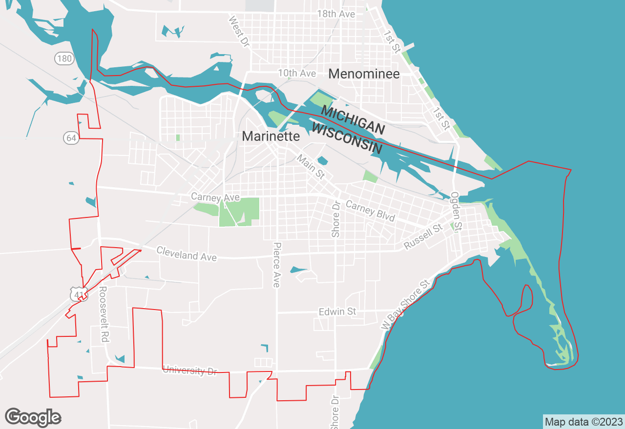 Marinette map