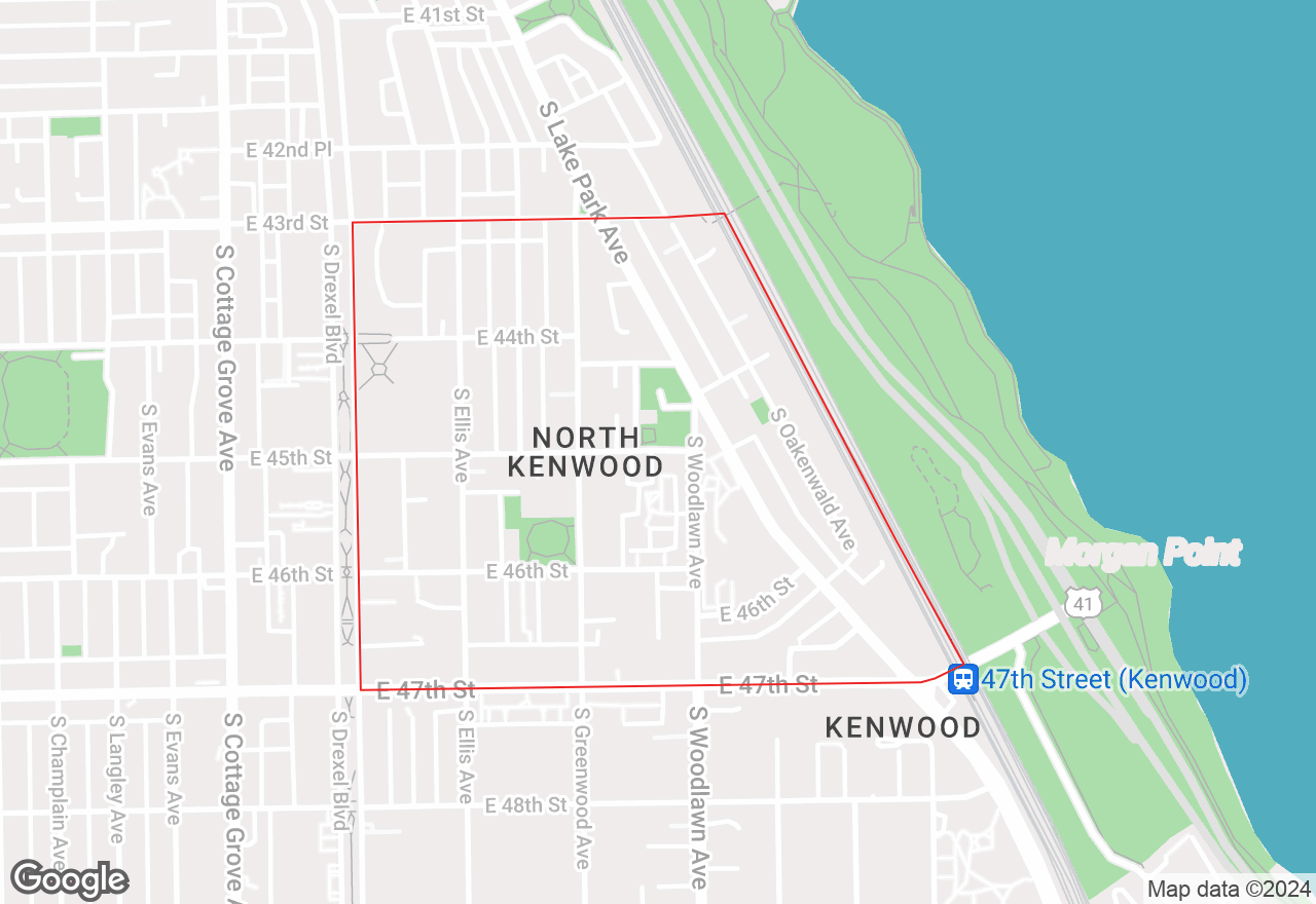 North Kenwood map