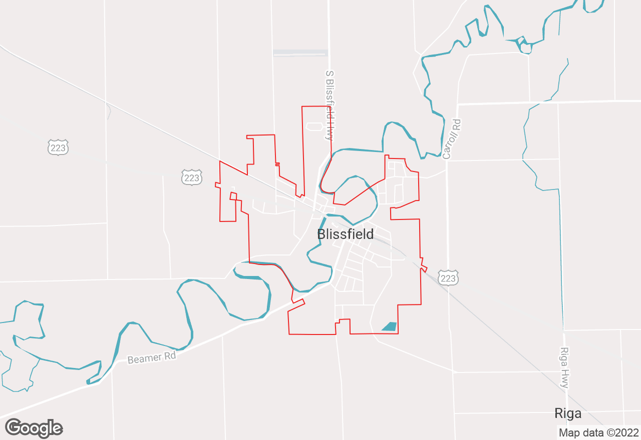 Blissfield map