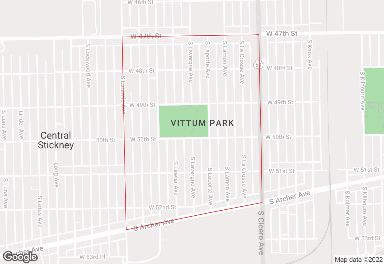 Vittum Park map