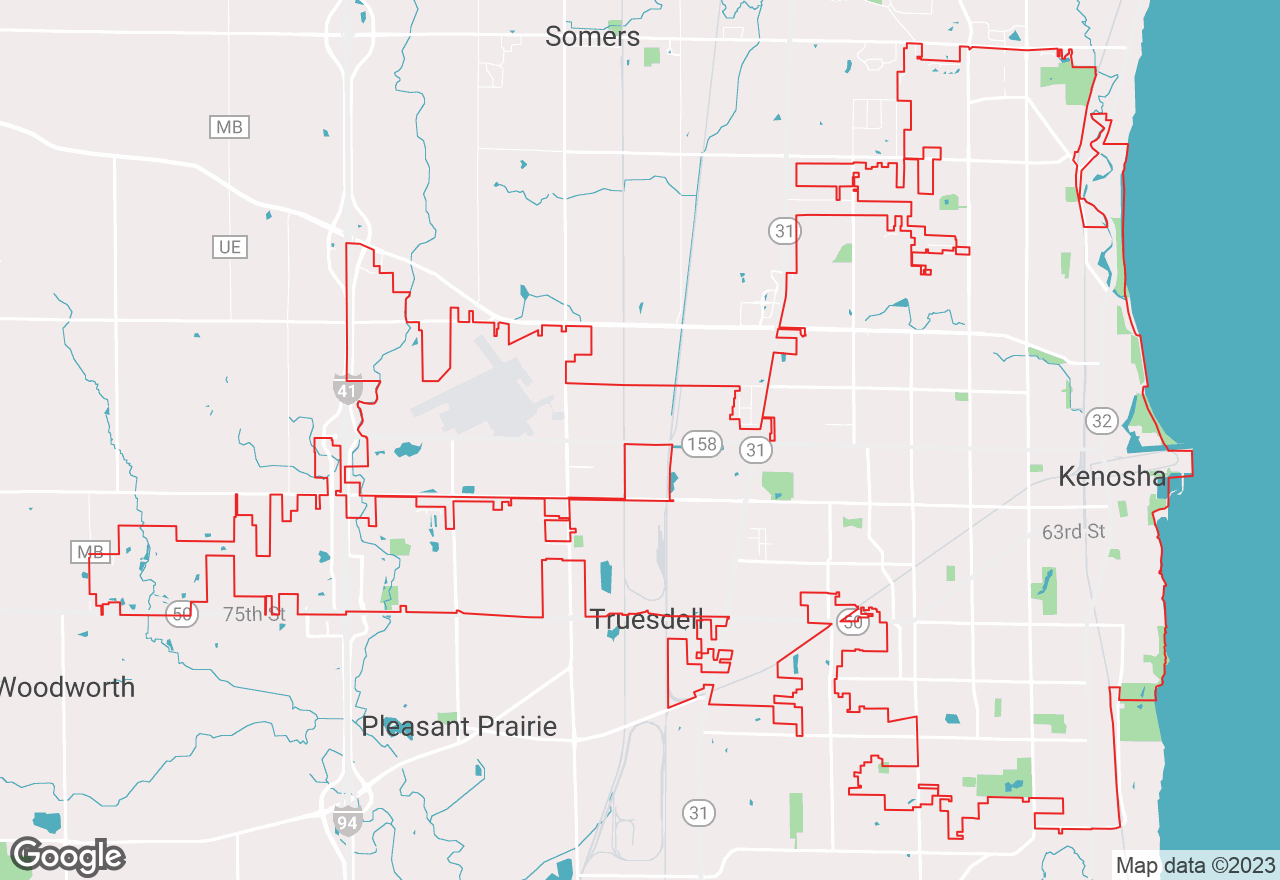 Kenosha map