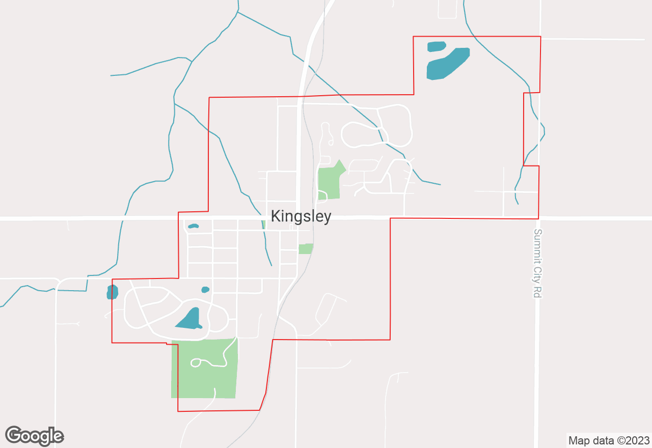 Kingsley map