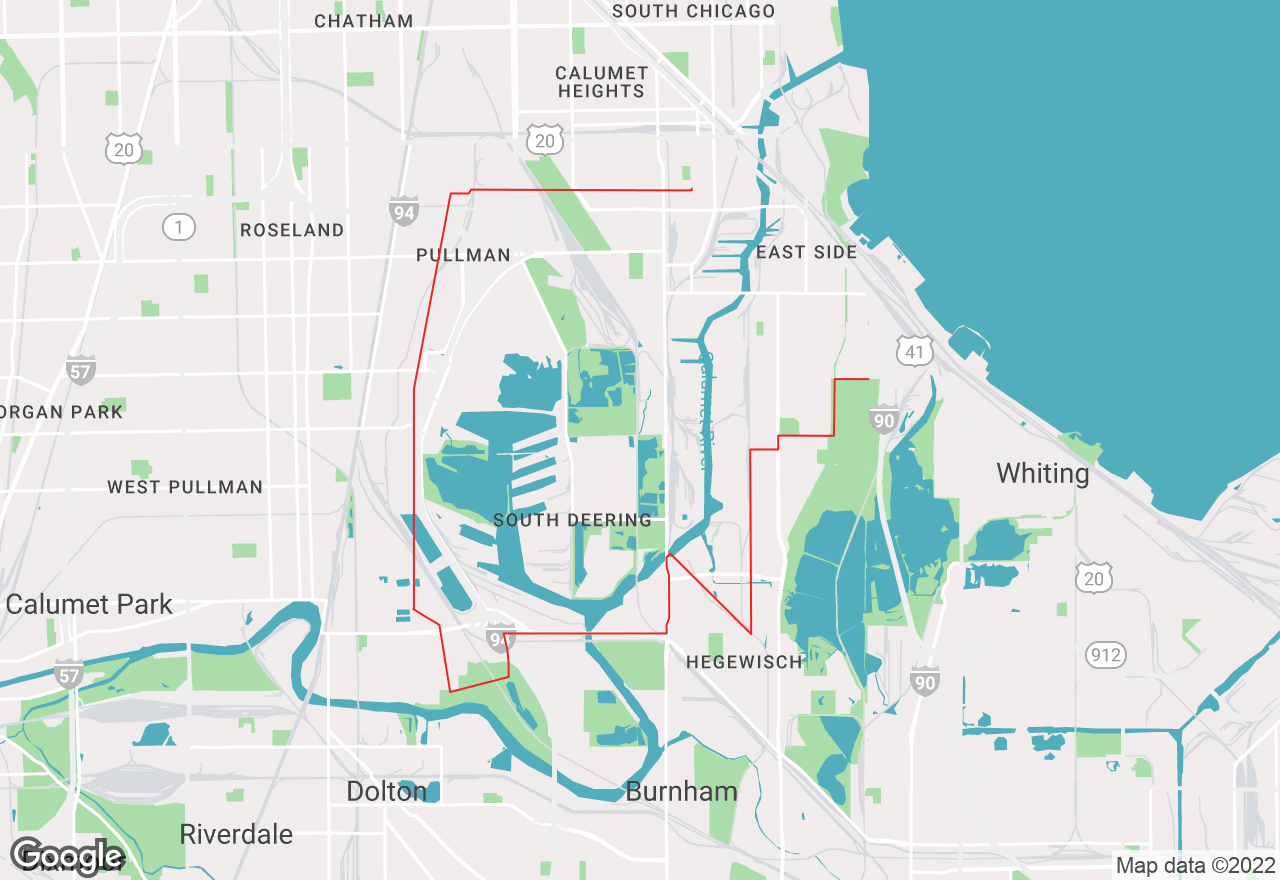 Hegewisch map