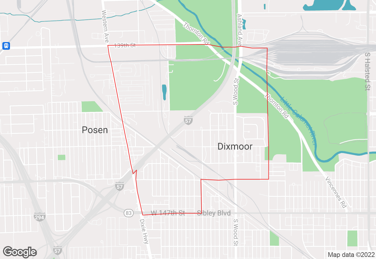 Dixmoor map