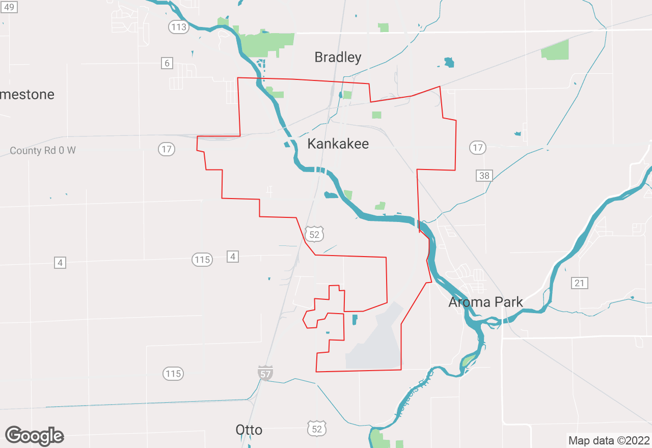 Kankakee map