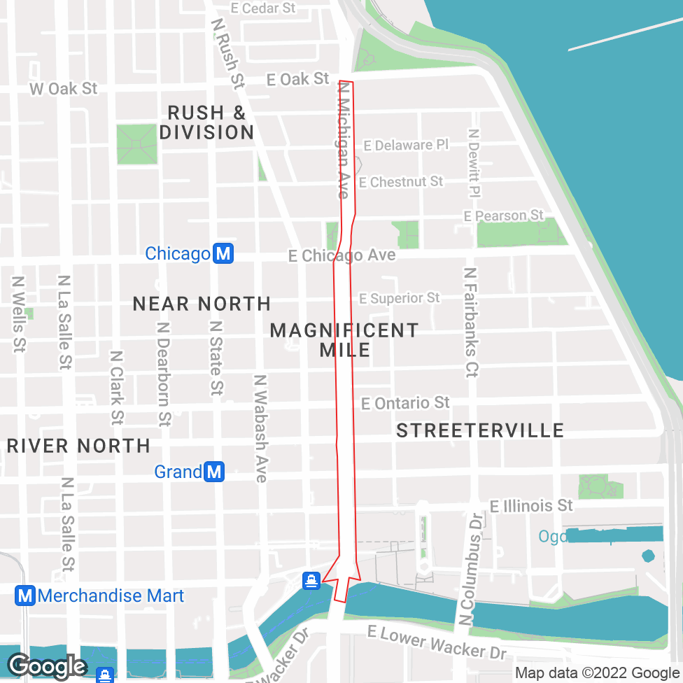 Magnificent Mile map