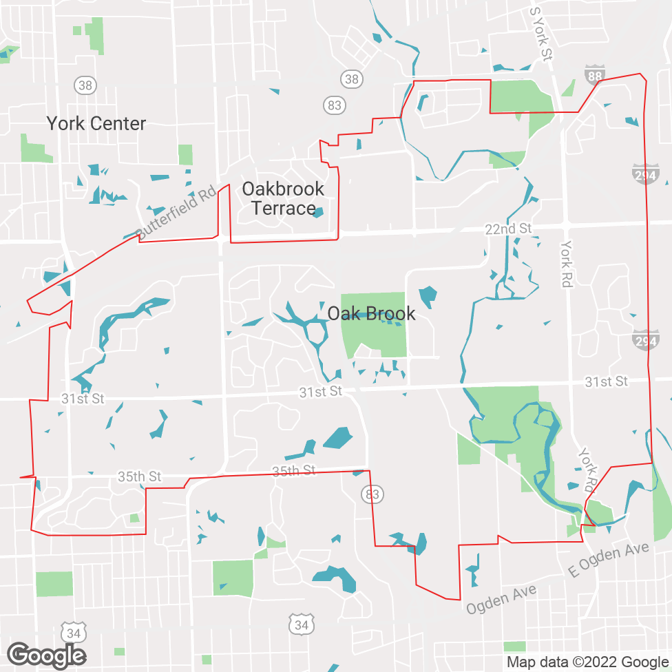 Oak Brook map